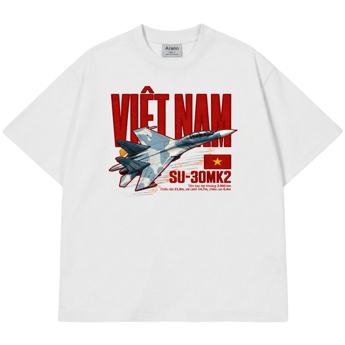 Áo Thun Giả Thêu Su Việt Nam