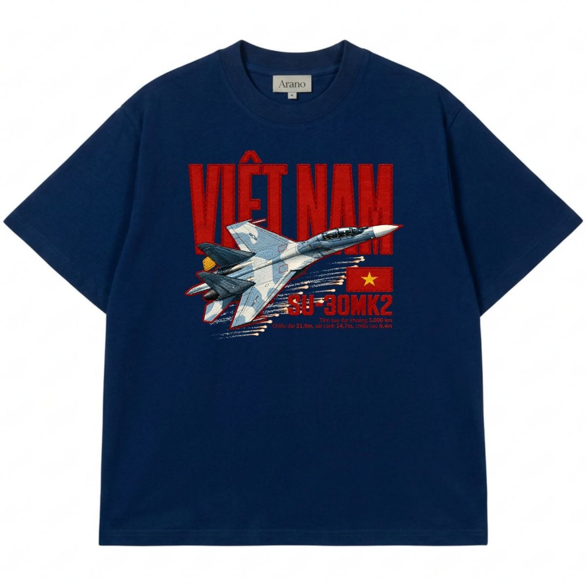 Áo Thun Giả Thêu Su Việt Nam