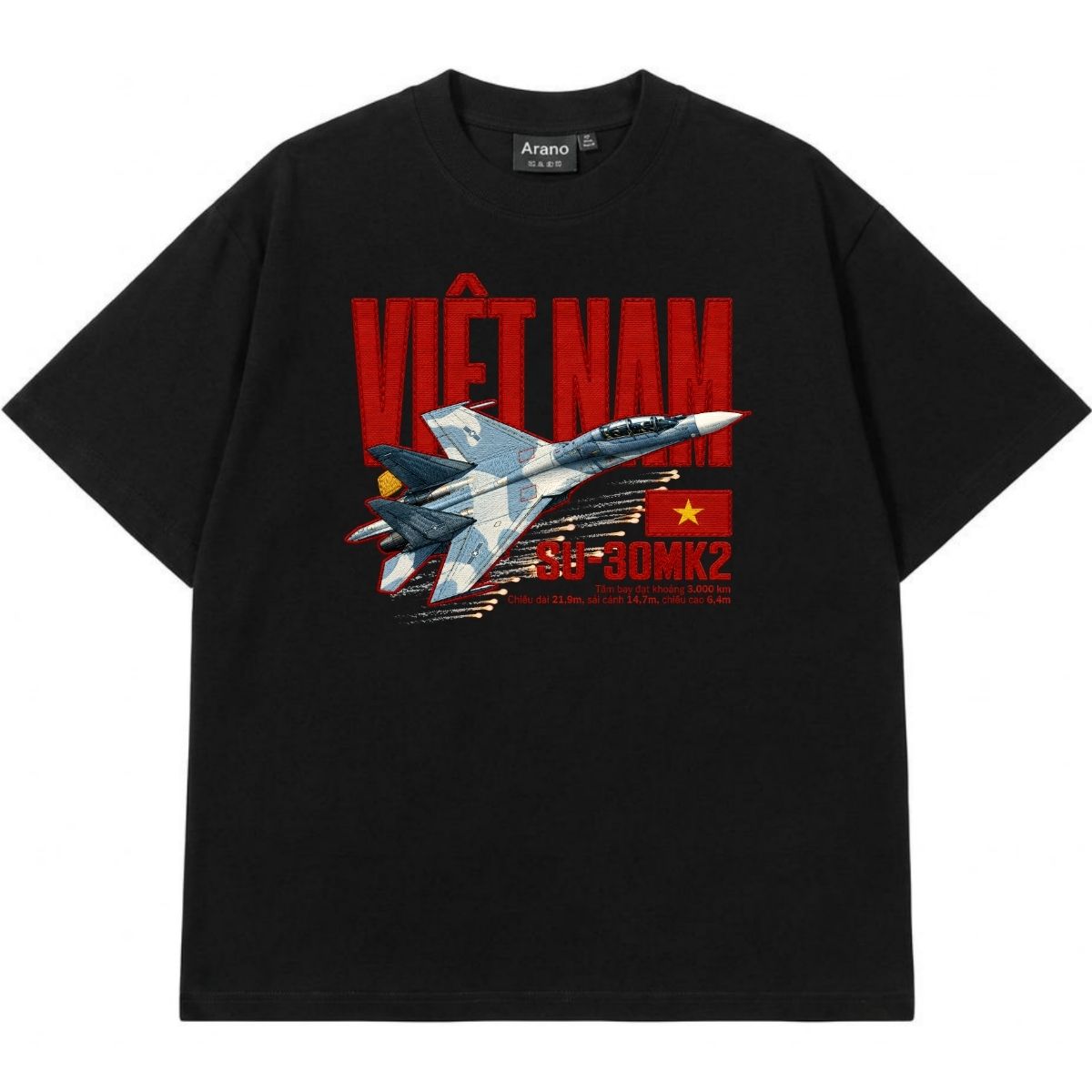 Áo Thun Giả Thêu Su Việt Nam